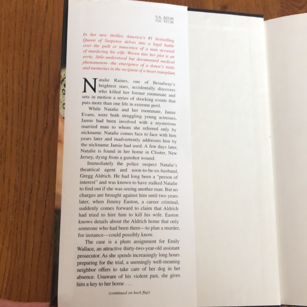 Mary Higgins Clark “Just take my Heart” hardcover novel. - Picture 4 of 6